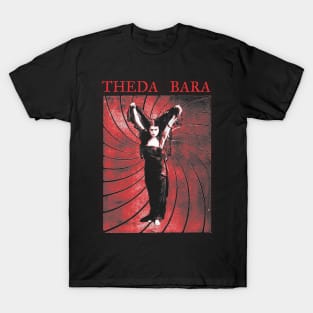THEDA BARA - Sin - Red - Silent and Pre-Code Horror T-Shirt T-Shirt